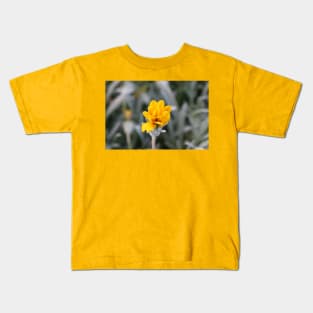 Yellow Flower Close-Up Photo Kids T-Shirt